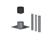 Dakopstand set plat dak ECONEXT® sQ | Zwart