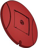 Deksel Zehnder ComfoFan S | Rood