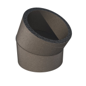 Bocht geïsoleerd Ubbink Aerfoam Ø180mm | 30°