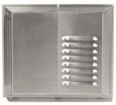 Muurrooster Brink Air 70 RVS + voorverwarmer | 500-600 mm mu