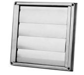 Buitenluchtrooster DEC D5 Ø150mm | Lamellenrooster | RVS