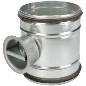 Safe regelklep stalen kwadrant Ø80 mm