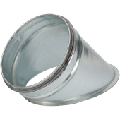 Vlakzadel spirobuis Ø200mm | 45° | Safe