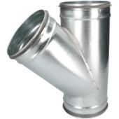 T-stuk spirobuis Ø125-125mm | 45° | Safe