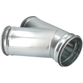 T-stuk spirobuis Ø160-125mm | 45° | Safe
