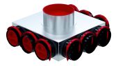 Verdeelunit Zehnder ComfoCube CT350 | Ø160mm | 9xCT90 | RLC