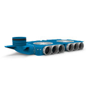 Instortverdeler Vent-Axia VK69 15 V125 | 1xK 15xØ69 4xD + VØ