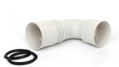 Bocht Vent-Axia | 90° | Slang Ø90mm | Afdichtring x2