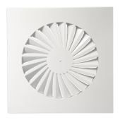 Wervelrooster Whisper | 595x595mm | Ø443mm | R9016