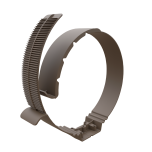 Beugel geïsoleerd Ubbink Aerfoam Ø160-180-200mm | Grijs